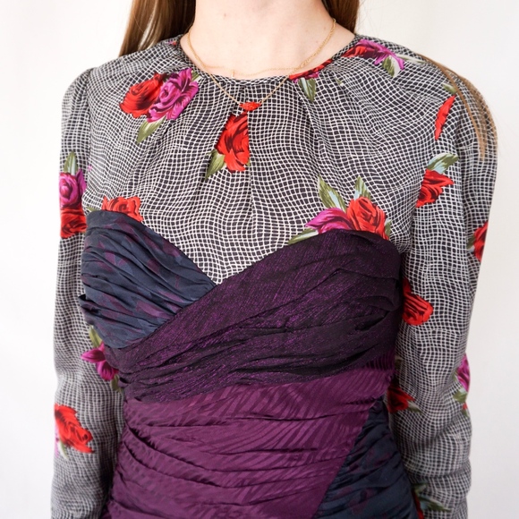 Jill Stuart Cocktail Rose Jessica Mini Dress 0460 - Picture 7 of 8